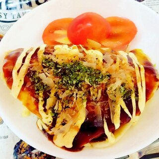 白菜のシーフードお好み焼き